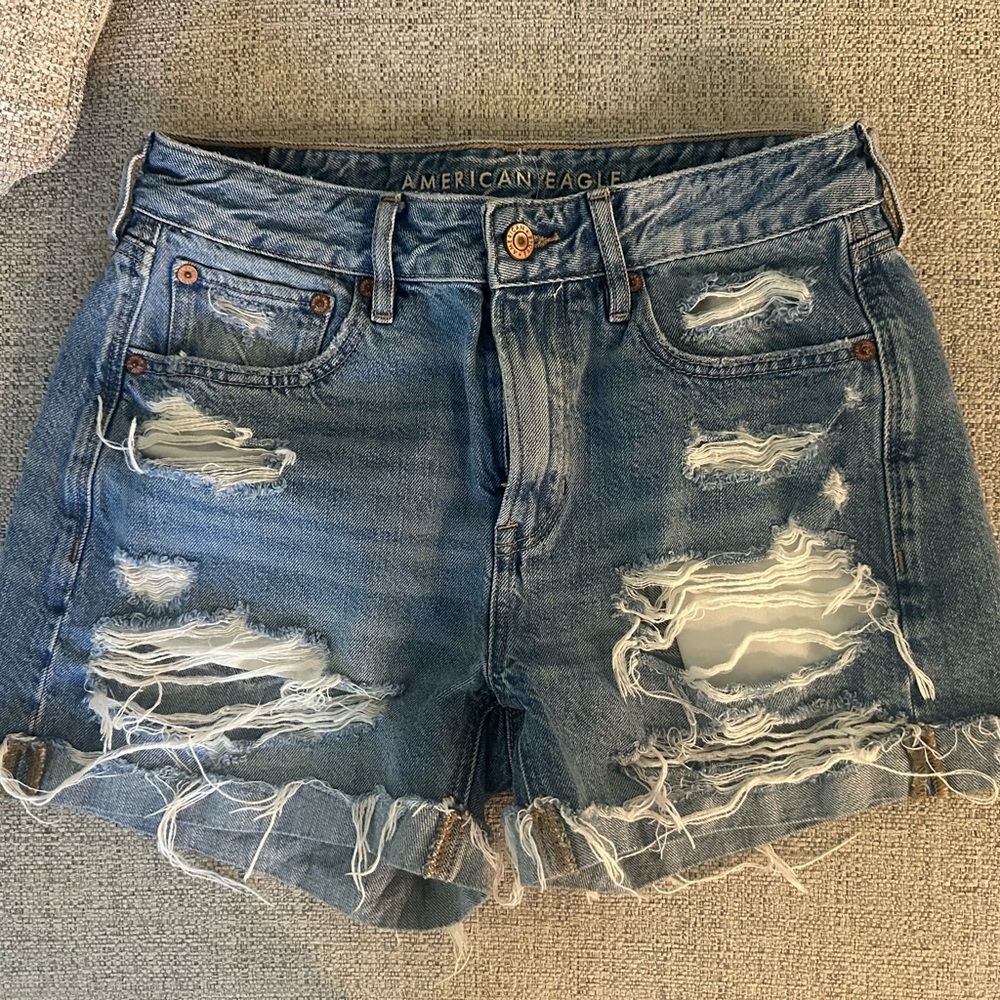 American Eagle Distressed Denim Shorts
